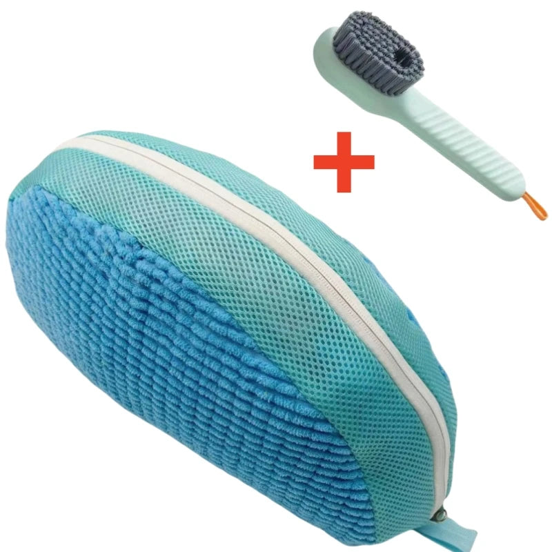 Soft cleaning brush and shoe washing bag combo. Prime Pick